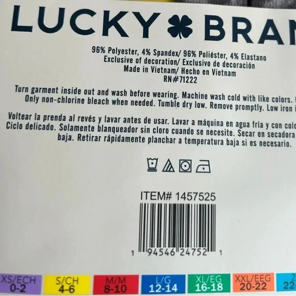 Lucky Brand Women’s 4-Piece Pajama Set in Gray Leopard Size XXL - Picture 4 of 6